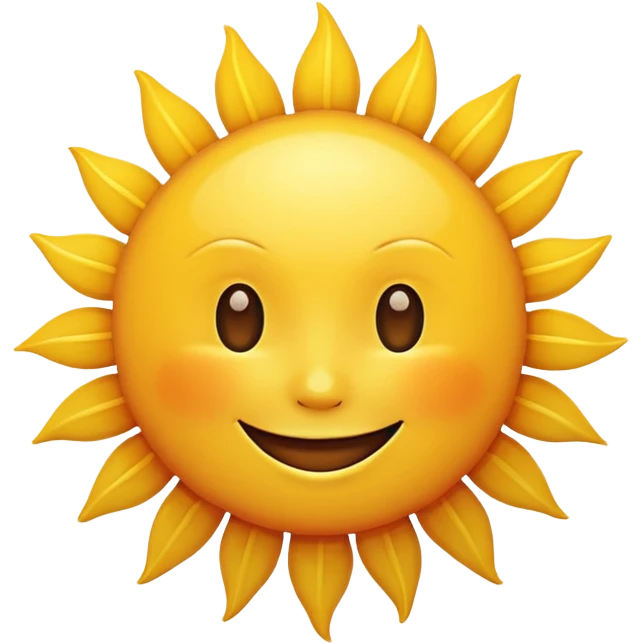 smiling sun emoji