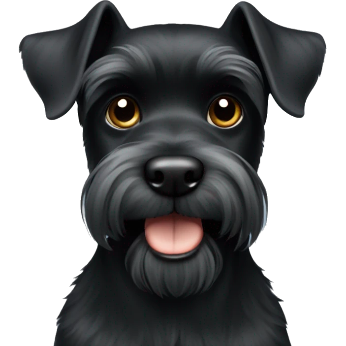 Black Miniature Schnauzer emoji