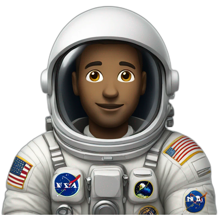 White man astronaut emoji