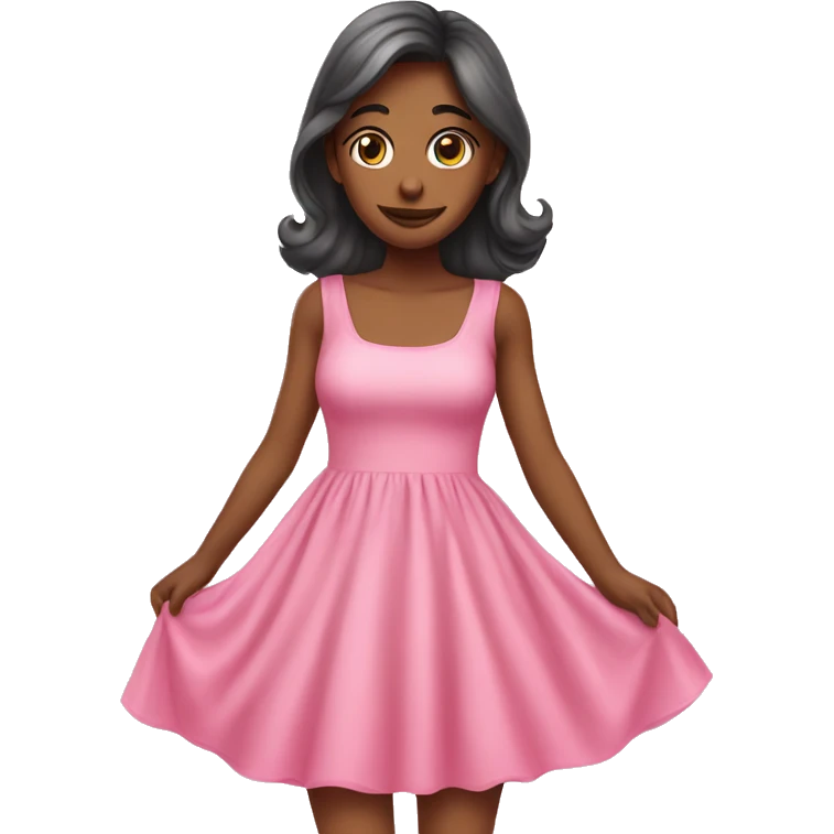 cute pink dress emoji
