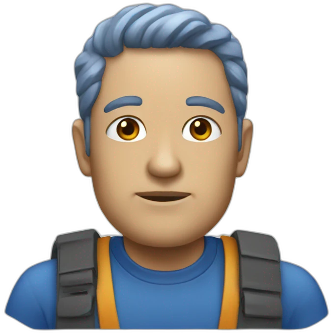 Blue palmer emoji