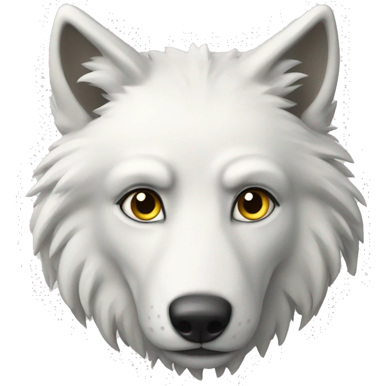 Loup blanc emoji
