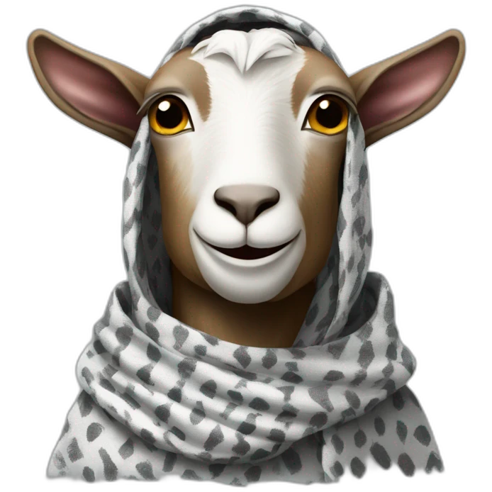 goat wearing Keffiyeh emoji