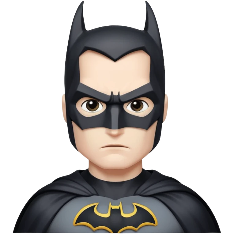 Batman looking serious emoji