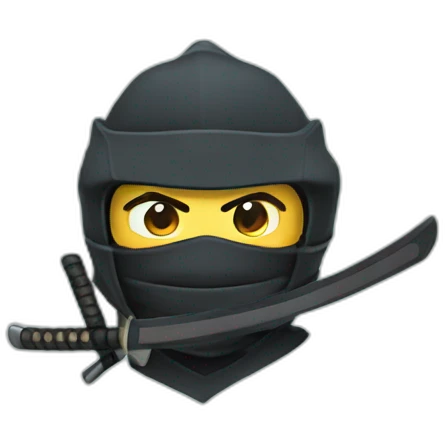 Ronin ninja aquatique emoji
