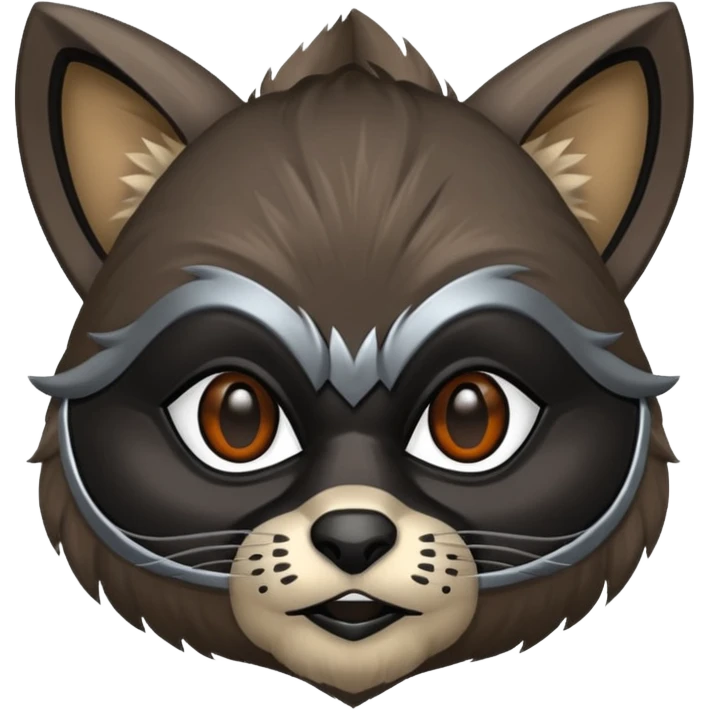 Mapache negro  emoji