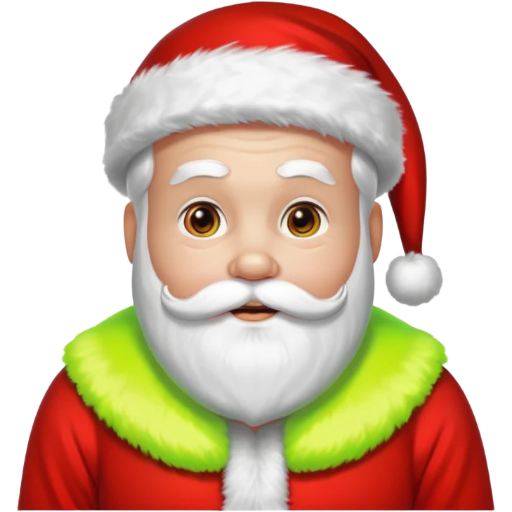 santa at a rave emoji