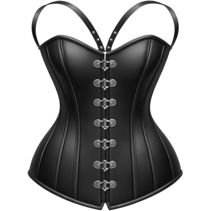 black leather corset emoji