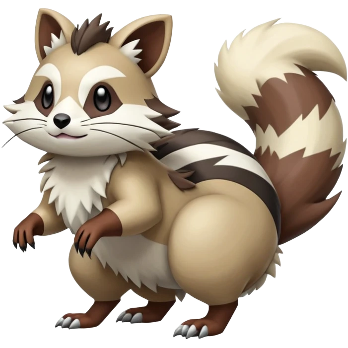  Zigzagoon-Furret-Linoone-Hybrid (Full body) emoji