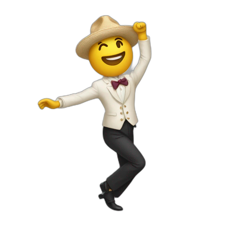 un comcombre qui danse emoji