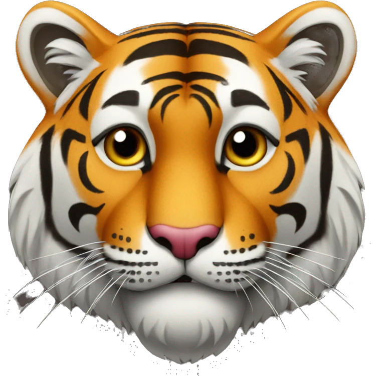 tiger with heart emoji