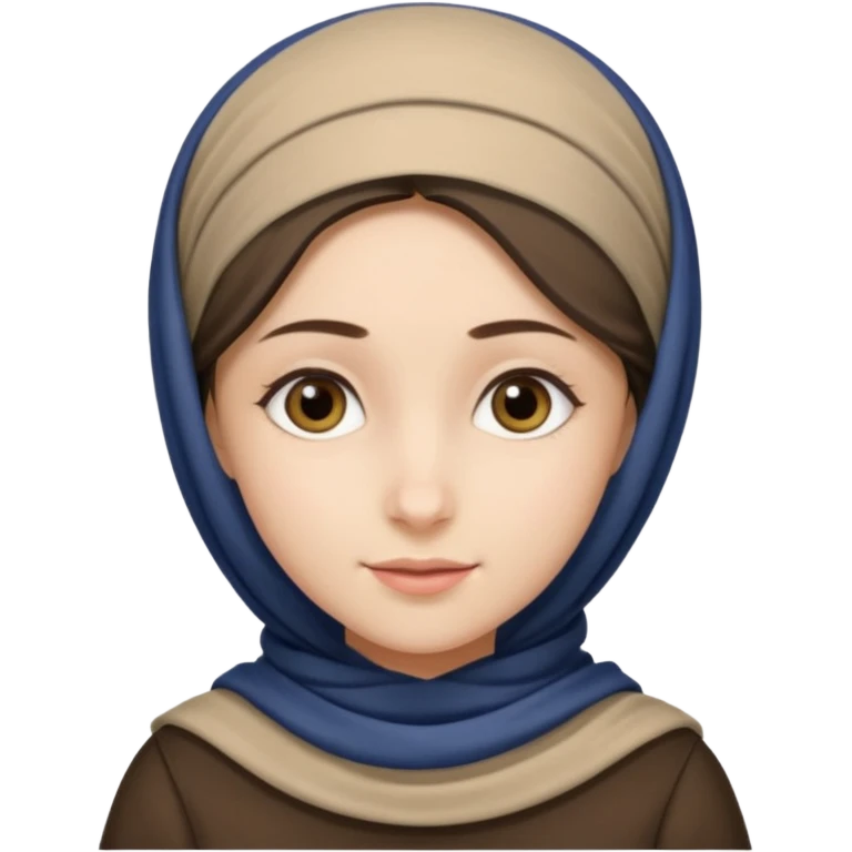young modest jewish girl head covering emoji