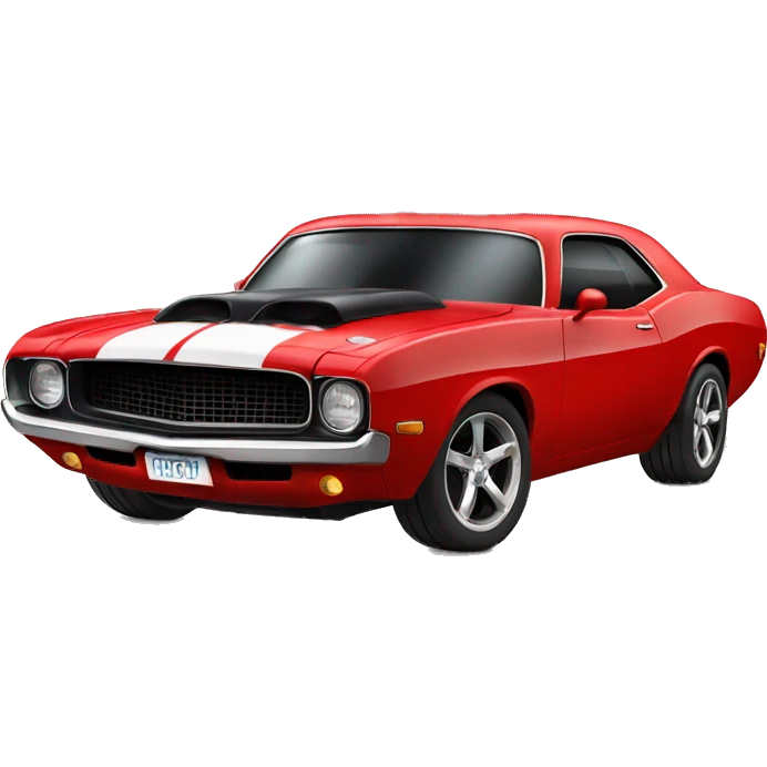 red muscle car with smoke coming off its wheels emoji