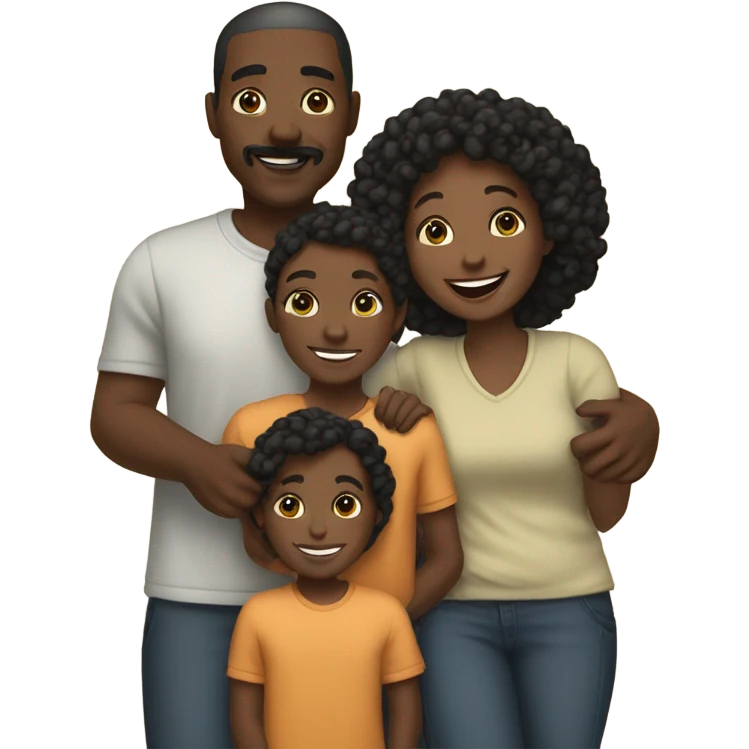 Black family emoji