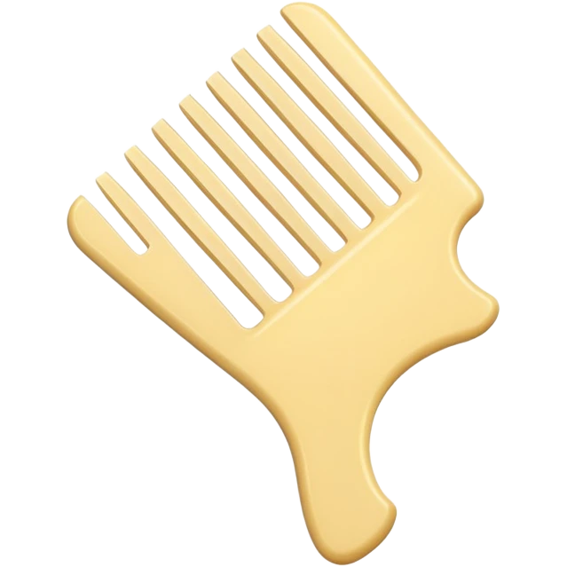 Cream comb emoji