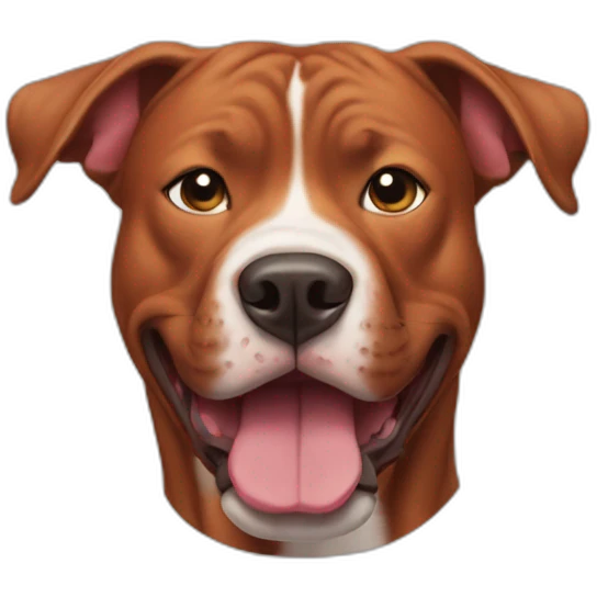 Clifford the big red pit bull emoji