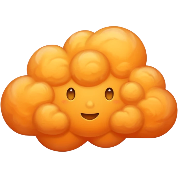 Orange cloud  emoji