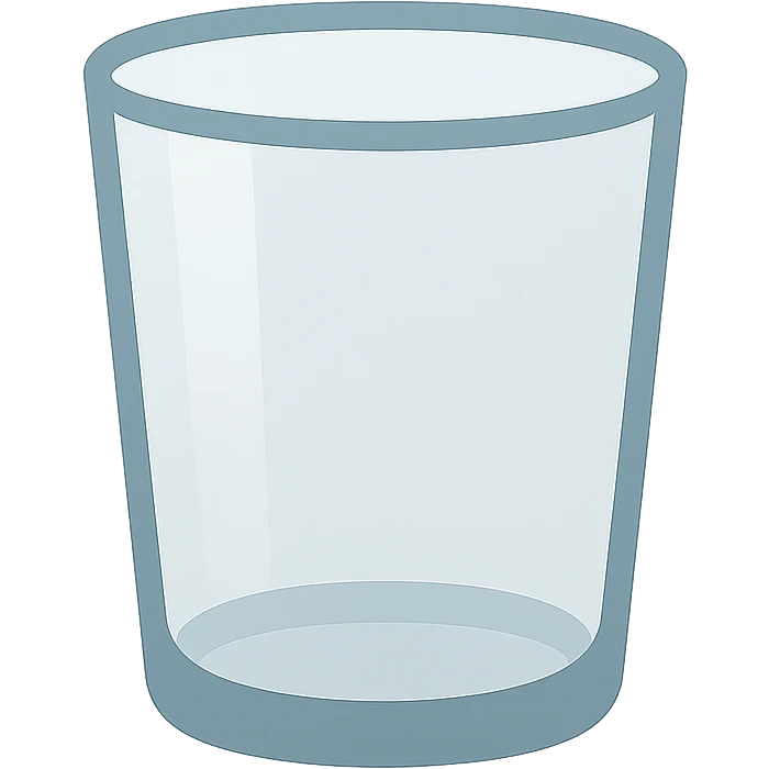 empty glass emoji