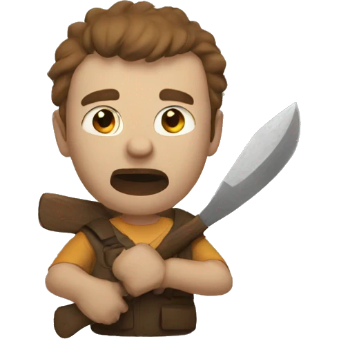 brian in hatchet emoji