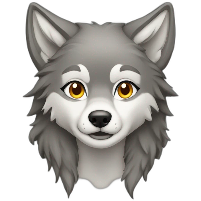 Female wolf  emoji