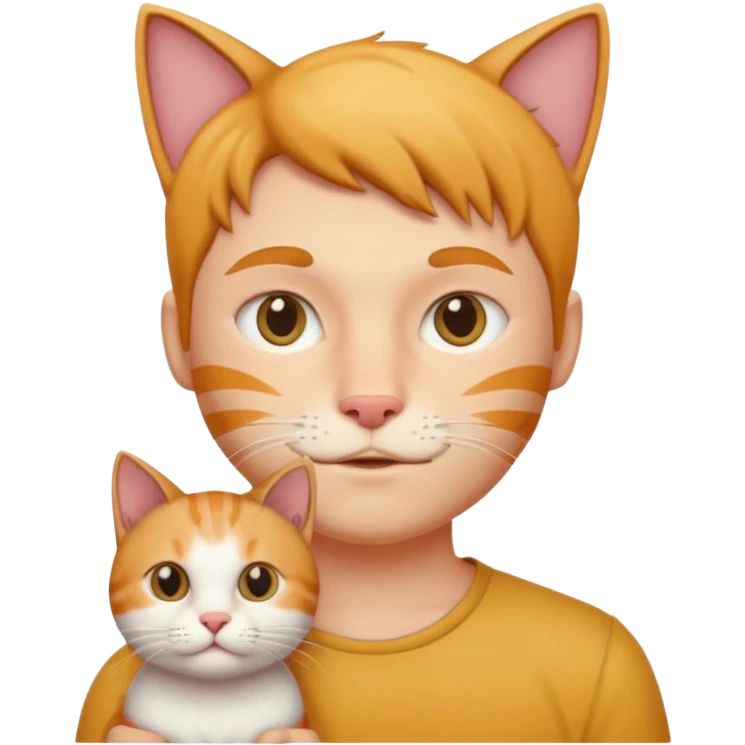 man head cat body  emoji