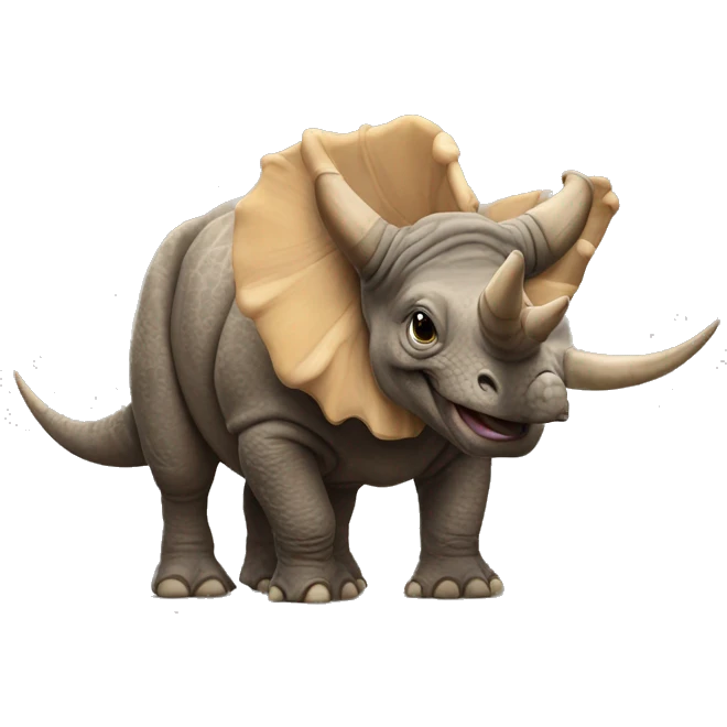 Une maman tricératops emoji