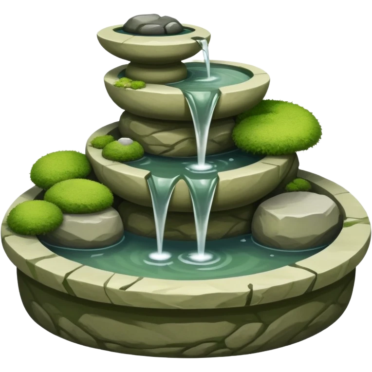 Zen Japanese fountain  emoji