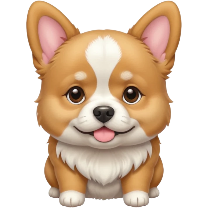 Can you do a mix of a Maltese, Pomerian, French Bulldog and Corgi emoji