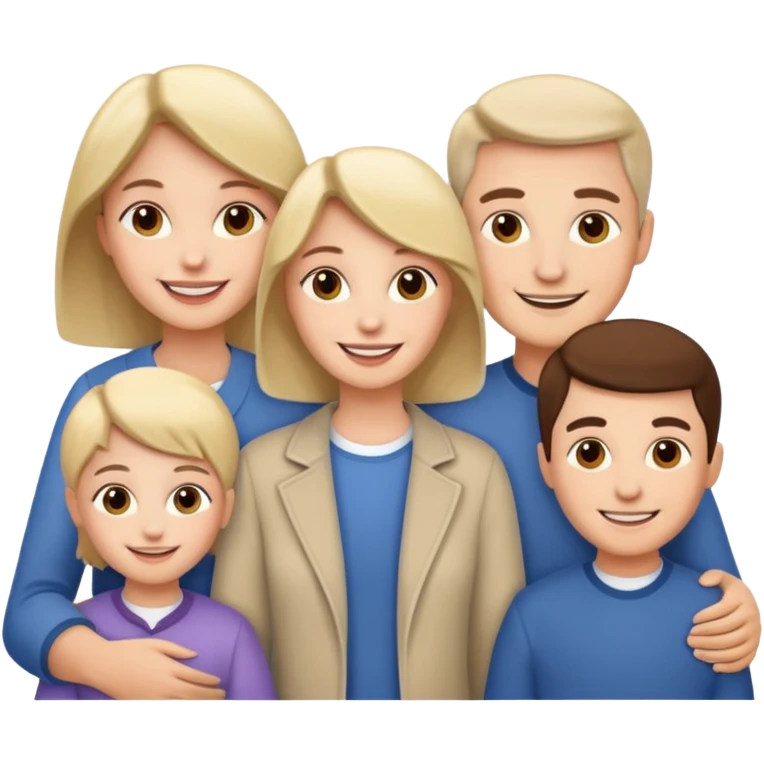 fater, mother, sister, brother emoji