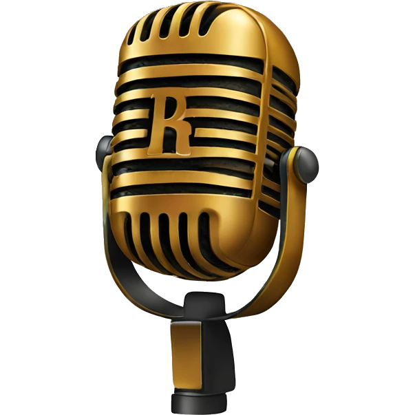 Microphone with the word Riespy emoji
