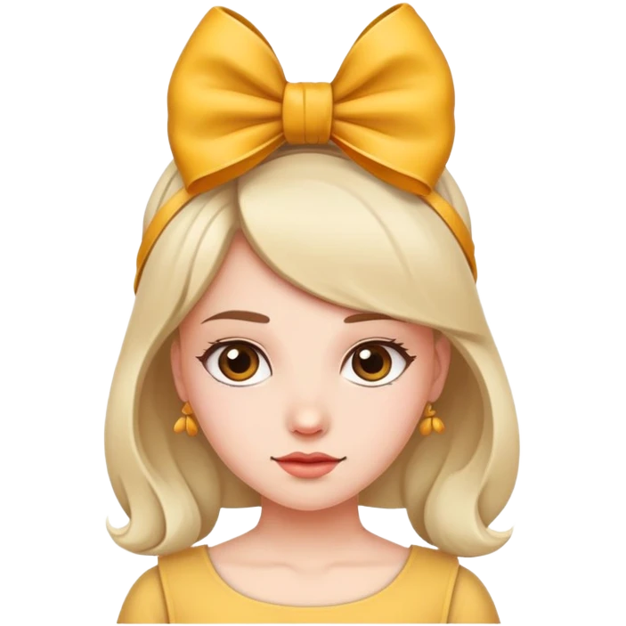 Girl with bow on head emoji