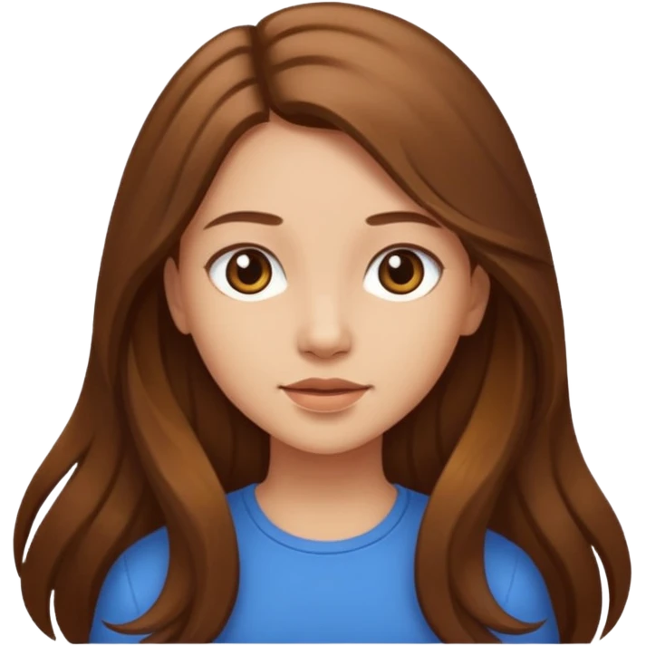 Saçı uzun kız  emoji