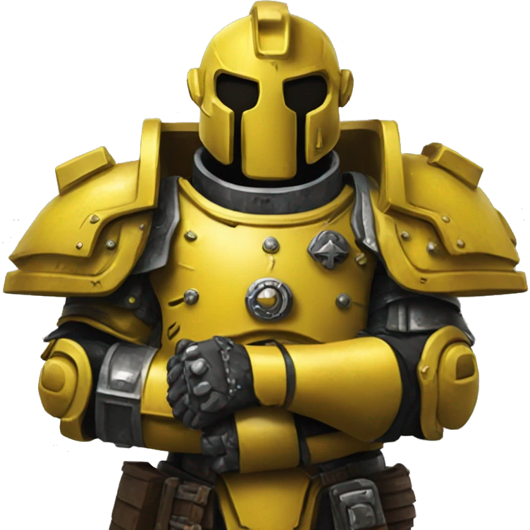 Warhammer 40k thumbs up yellow armor emoji