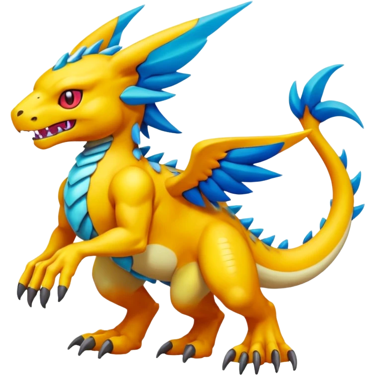 Digimon-Fakémon creature hybrid full body emoji