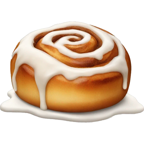 Icing cinnamon bun  emoji
