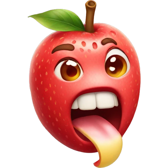 licking fruit emoji
