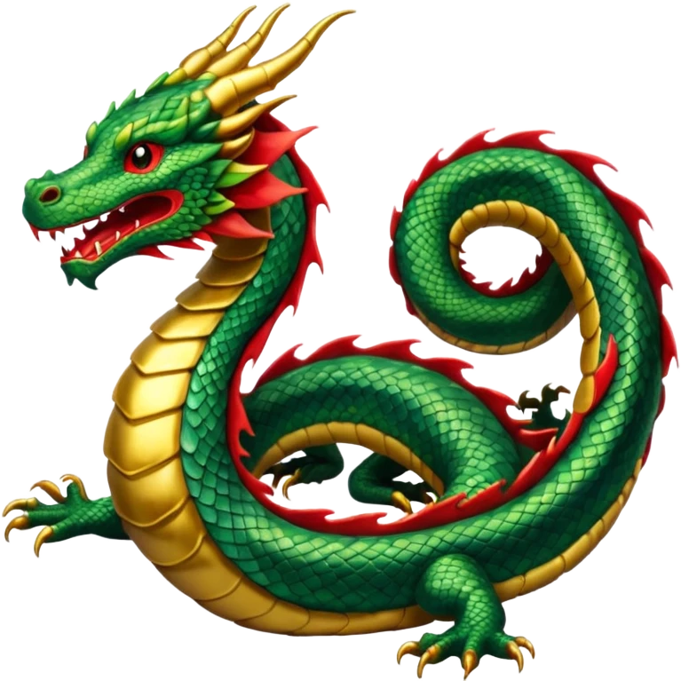  Straight Eastern dragon no legs  emoji