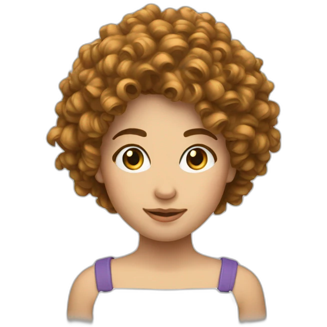 Cheuveux bouclé  emoji