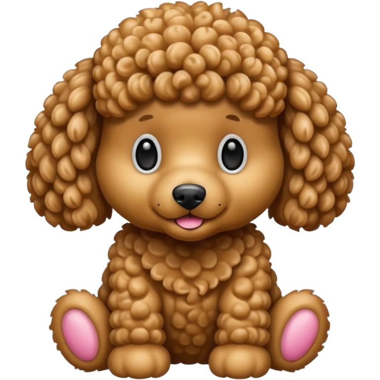 Teddy bear like poodle emoji
