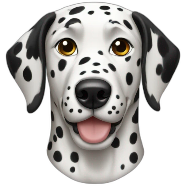 Dalmatian head emoji