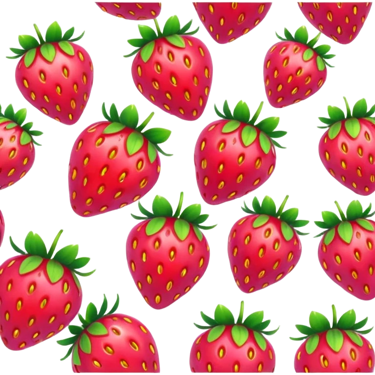 rainbow strawberries emoji