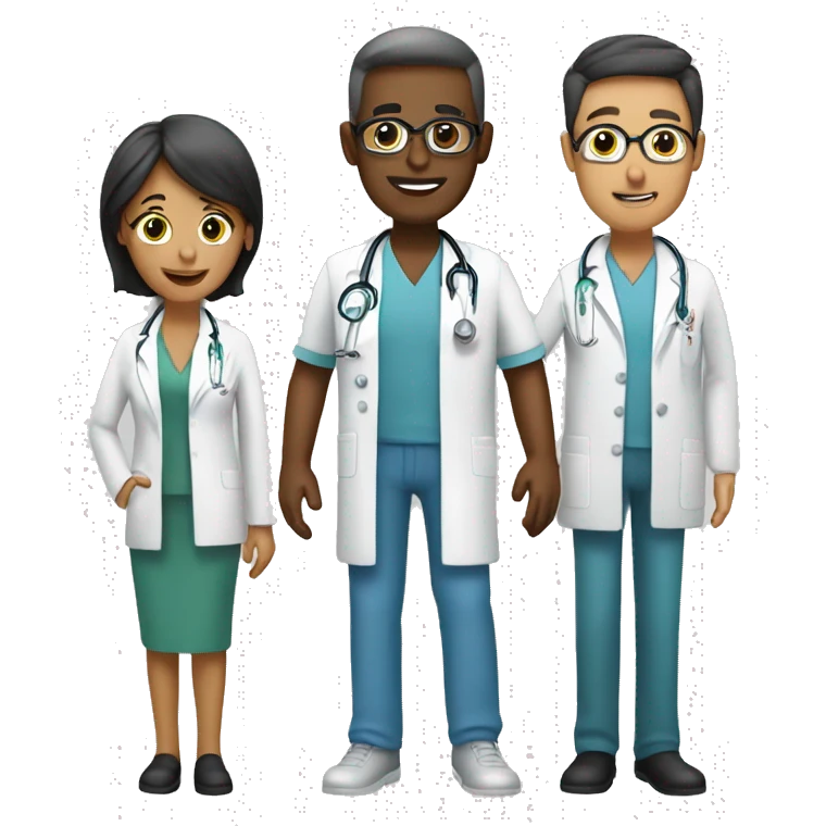 doctor y pacientes emoji