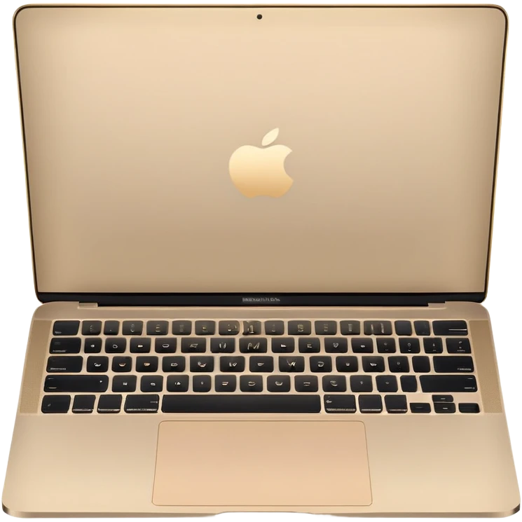 beige gold macbook emoji