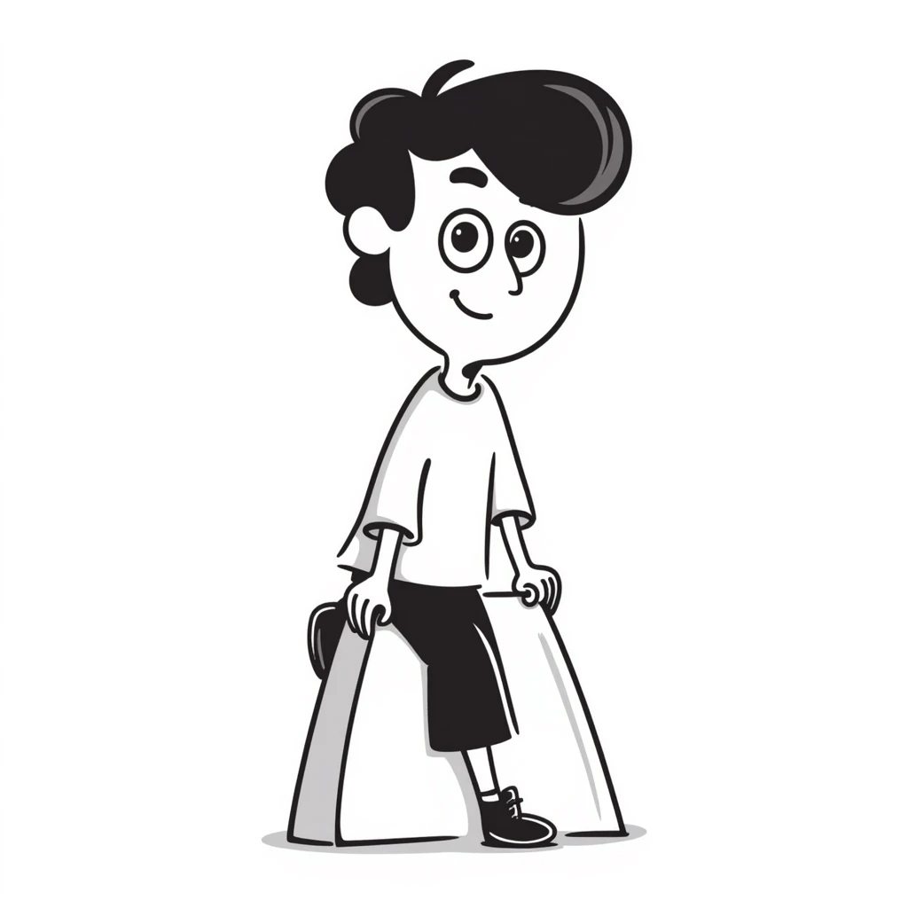 a hot boy with brown hair and brown eyes, hand drawn doodle style emoji