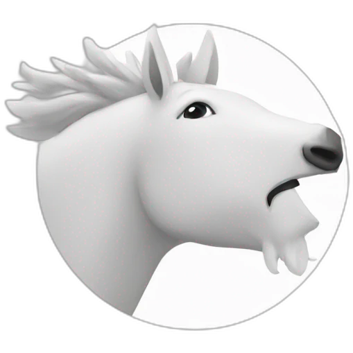 White Circle with White tail emoji