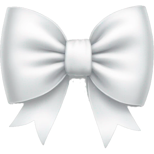 white bow emoji