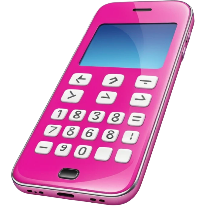 pink mobile phone emoji
