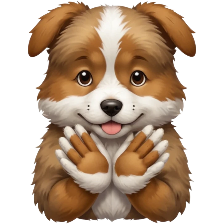 dog in hands remaining 6 and 7 in poor hands one number each emoji