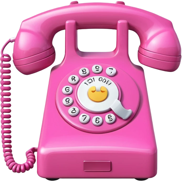 Pink phone widget  emoji