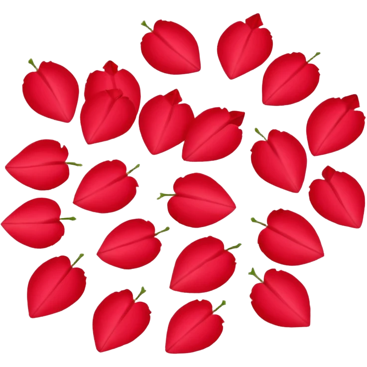 Rose petals emoji